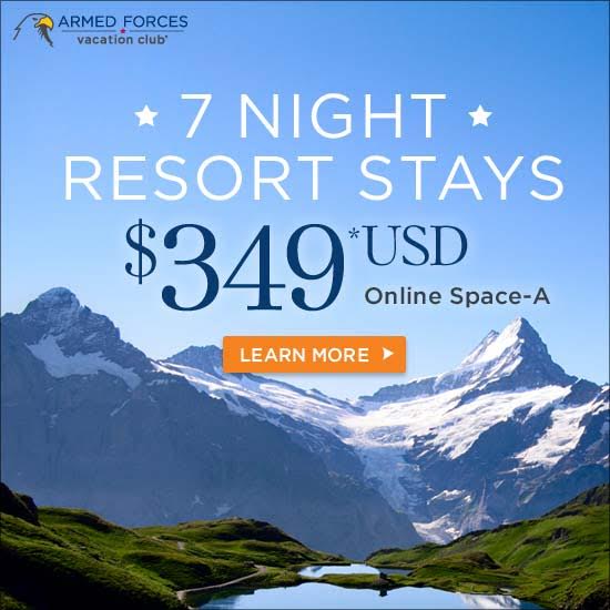 Armed Forces Vacation Club Online Military Discounts and Deals