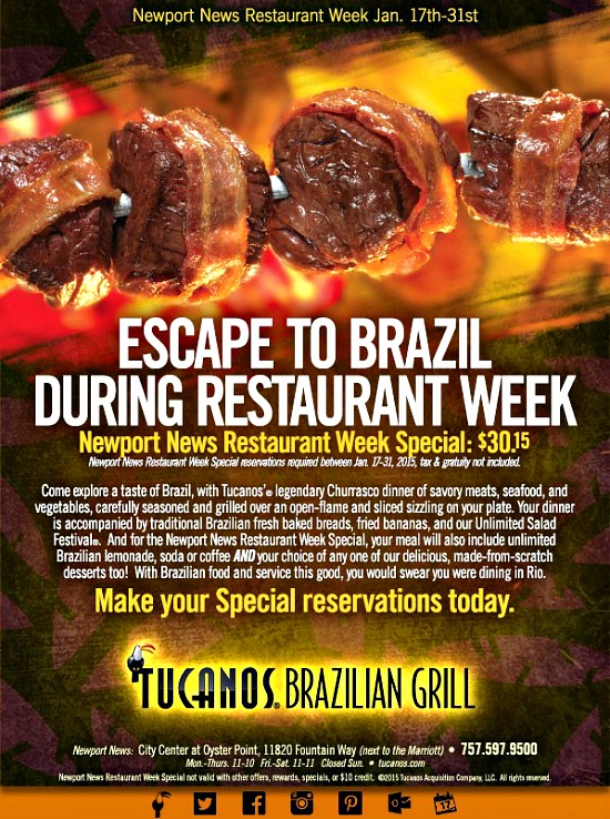 Tucanos Brazilian Grill Online Military Discounts and Deals Hampton