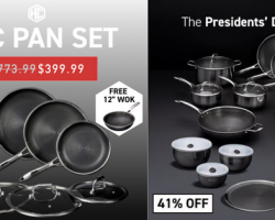 HexClad Presidents Day Sale & Stackable Military Discount offers BIG savings on this incredible cookware!