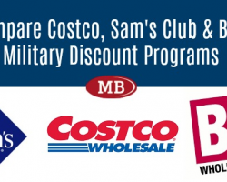 Compare Costco, Sam's Club and BJ's Wholesale Military Discount Programs