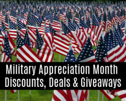 Military Appreciation Month Discounts, Deals & Giveaways 2020
