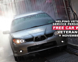 Free Car Washes for Veterans this Veterans Day through the Grace for Vets Program!