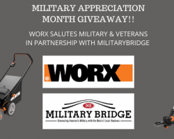 In Honor of Military Appreciation Month, WORX® & MilitaryBridge partner to giveaway two incredible prizes for military members