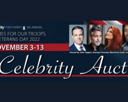 Join Homes for Our Troops 6th Annual Veterans Day Celebrity Auction on EBAY!